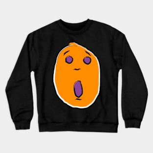 Orange pop art scream Crewneck Sweatshirt